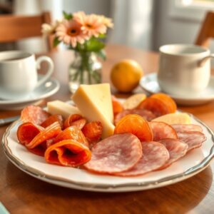 Breakfast Package A (cheese, salami, farmers ham)